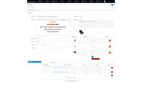 Opencart Hızlı Ürün Ekleme Modülü Opencart Hızlı Ürün Ekleme Modülü